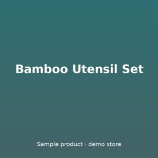 Bamboo Utensil Set
