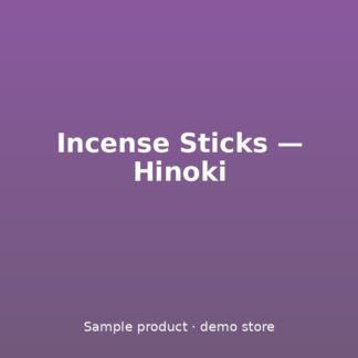 Incense Sticks — Hinoki