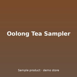 Oolong Tea Sampler