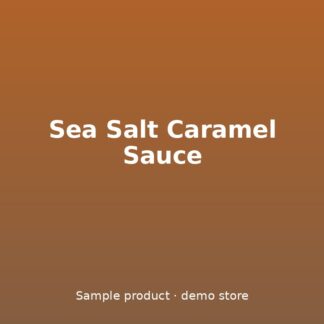 Sea Salt Caramel Sauce