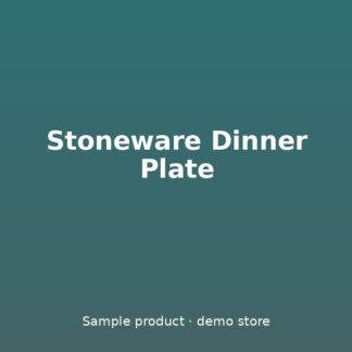 Stoneware Dinner Plate